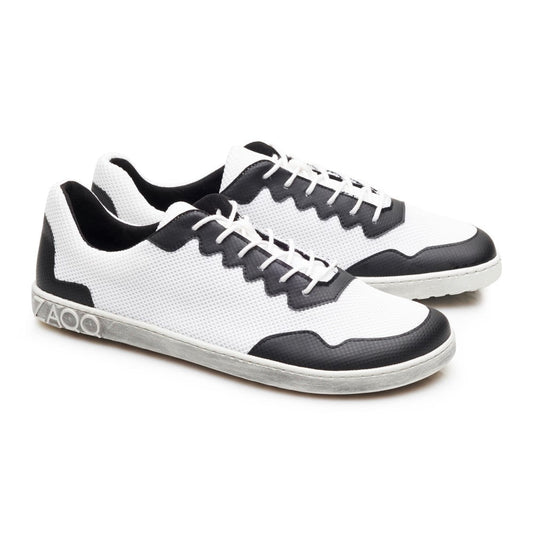 DUPLEQ Black White Vegan - ZAQQ Barfußschuhe