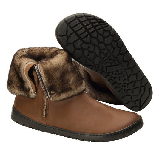 HUQ Winter Brown - ZAQQ Barfußschuhe