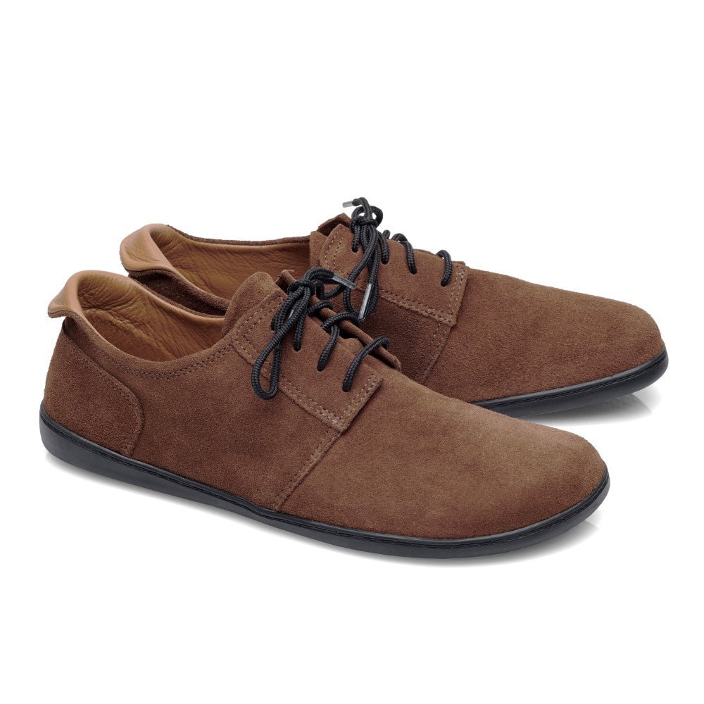 PIQUANT Velours Brown - ZAQQ Barfußschuhe