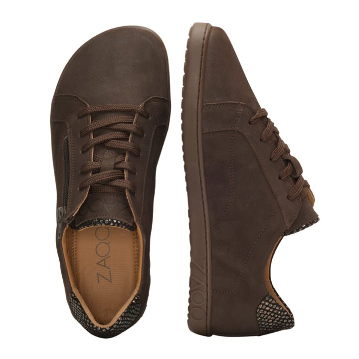 QOMFY Wide Dark Brown - ZAQQ Barfußschuhe